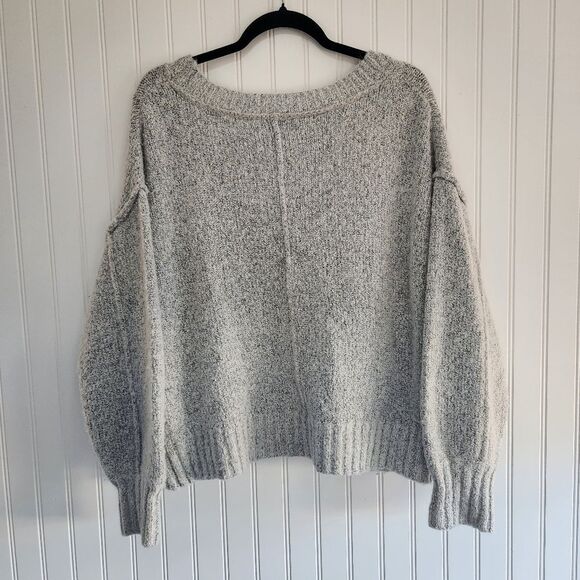 WILLIAM RAST Gray Wool Blend V-Neck Button Front Cardigan size Small - Picture 5 of 7